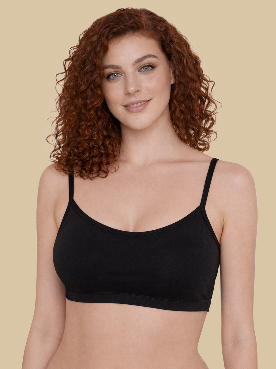 INKURV Women Solid Full Coverage Non-Padded Non Wired Beginners Bra