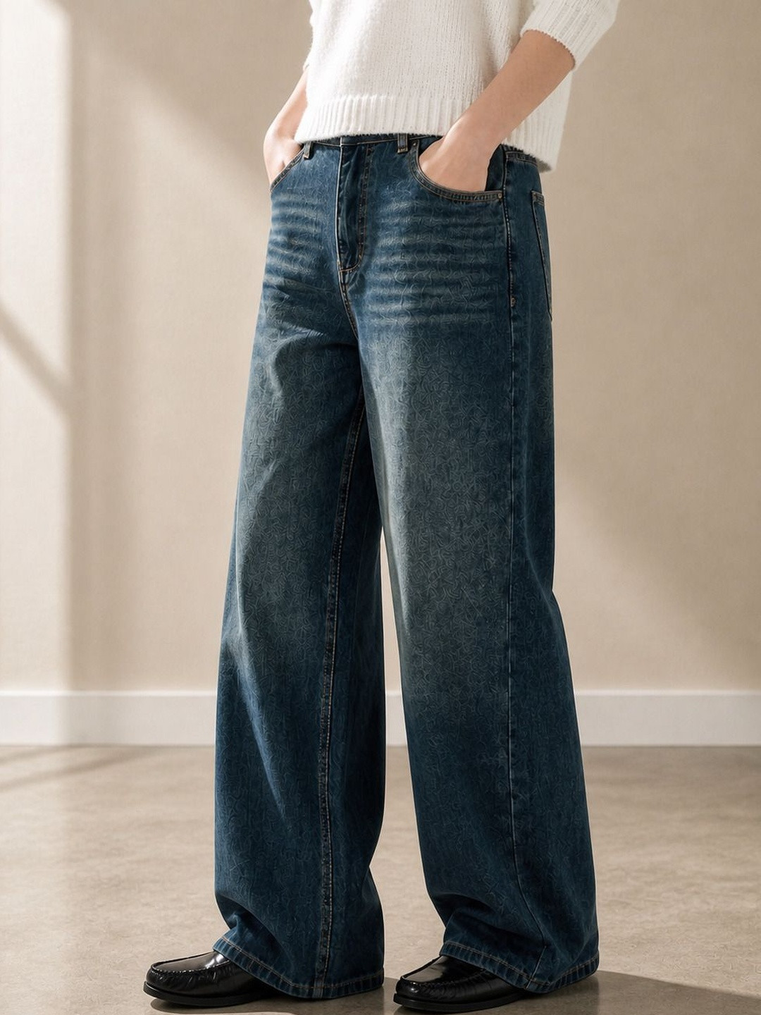 DENIMLOOK Women High-Rise Light Fade Jeans