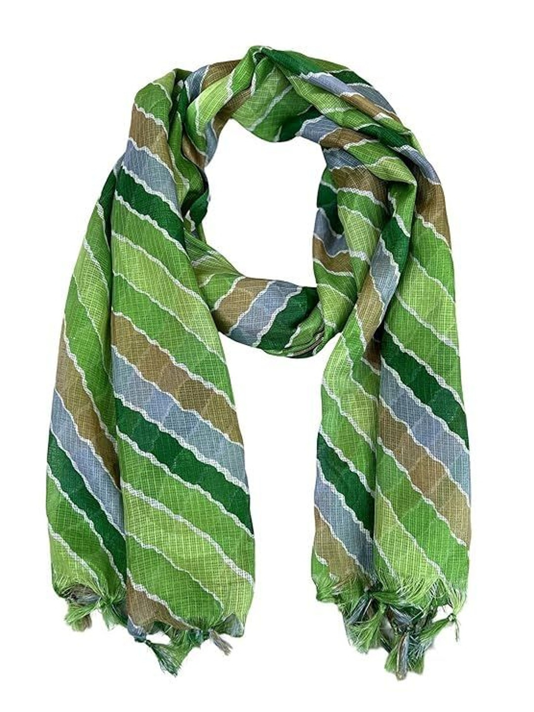 AKSHADEEP Leheriya Printed Dupatta