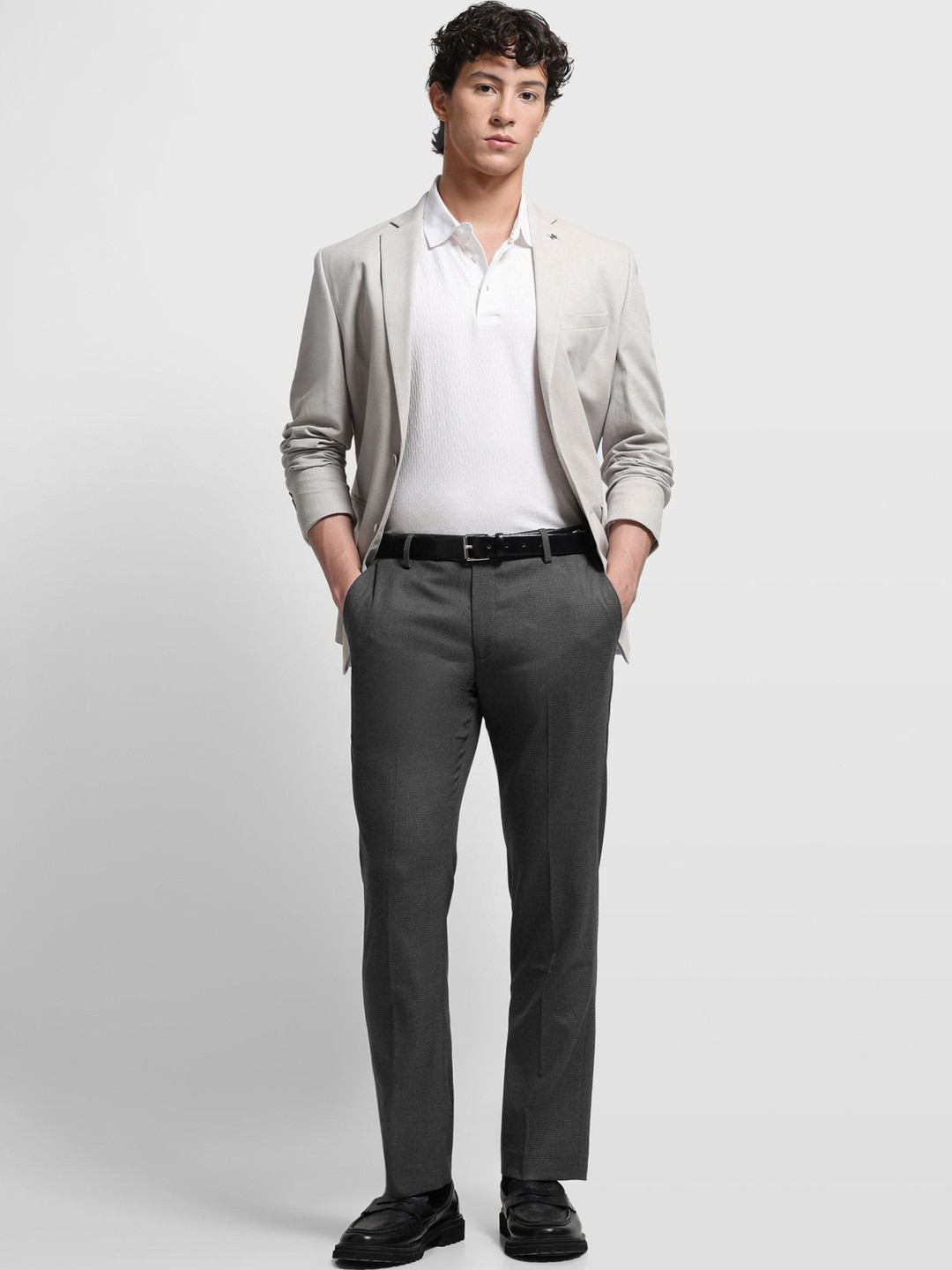 Structured Tapered Fit Trouser