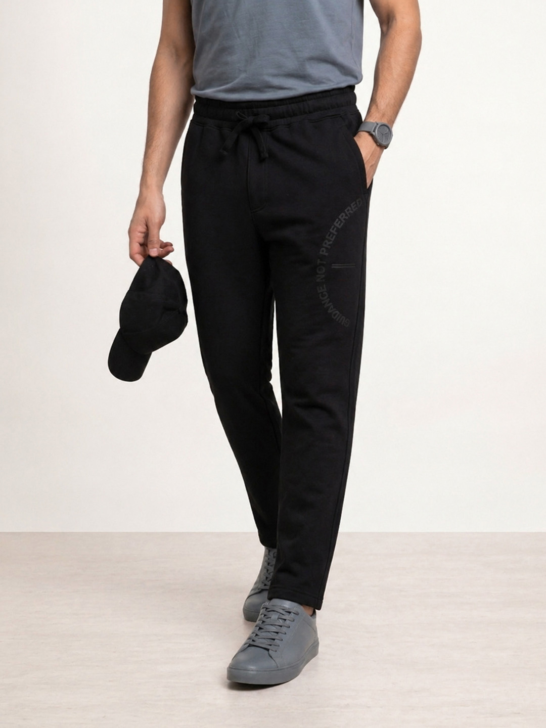 WROGN Men Typography Printed Track Pants