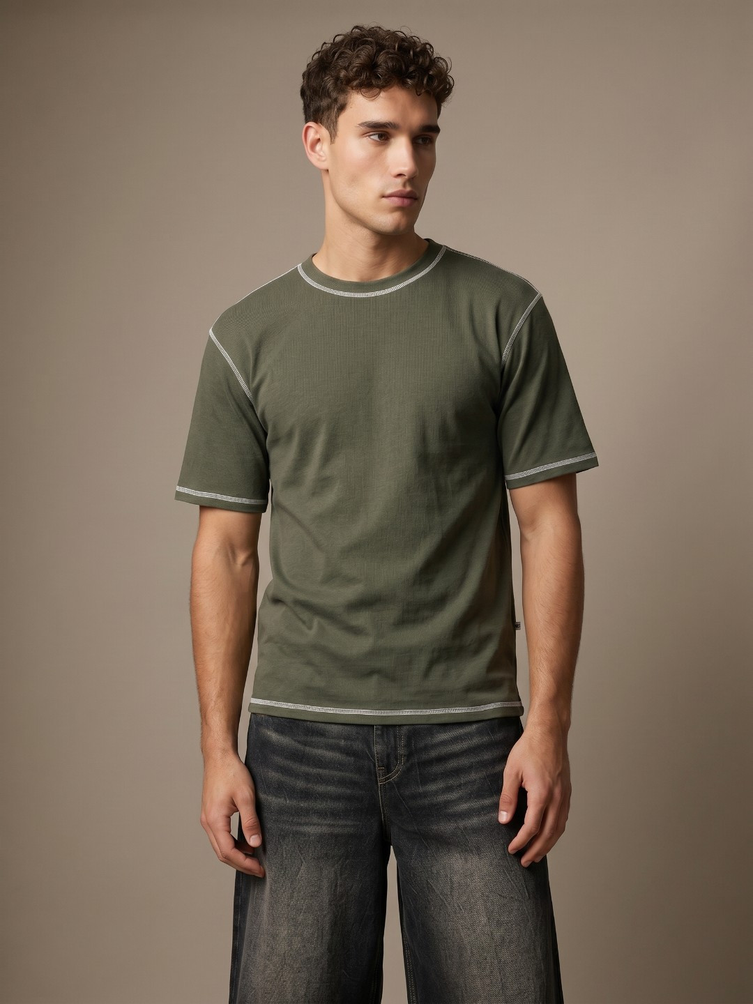 glitchez Relaxed Fit Cotton T-shirt