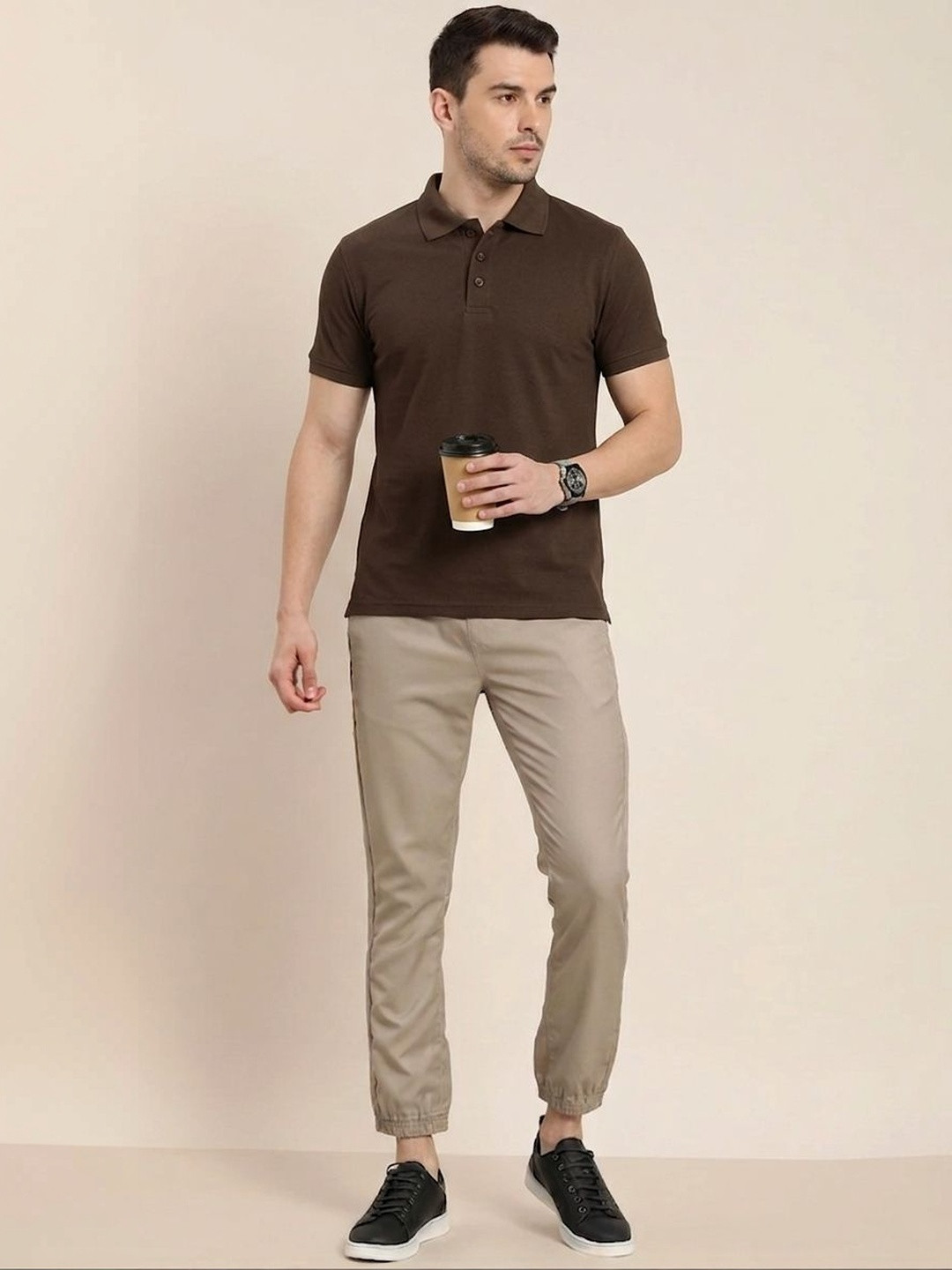 IN&AVI Men Polo Collar T-shirt