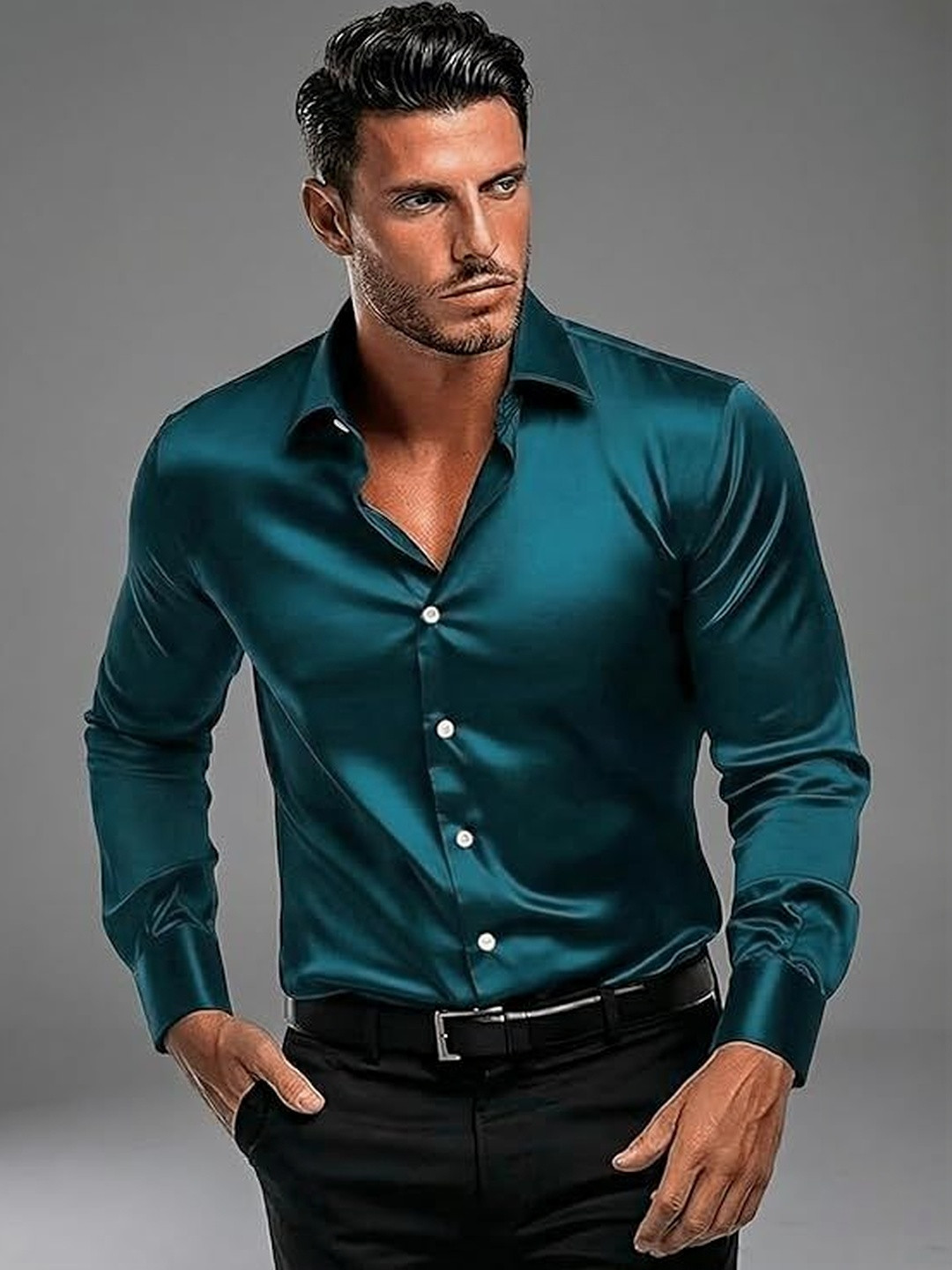 FUNKY RICH Men Comfort Formal Shirt