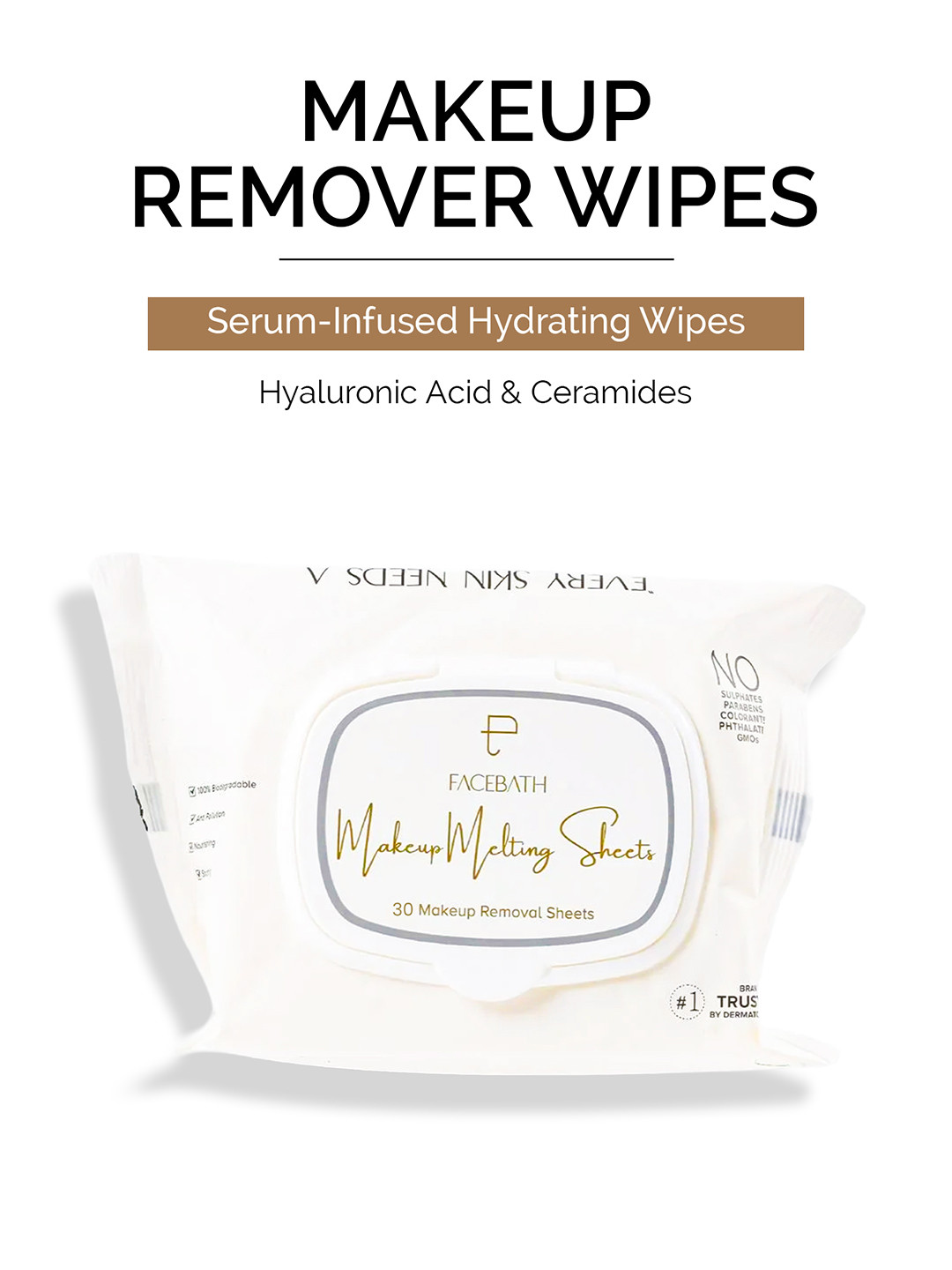 Personal Touch Skincare Infused Makeup Remover - 30 Wipes