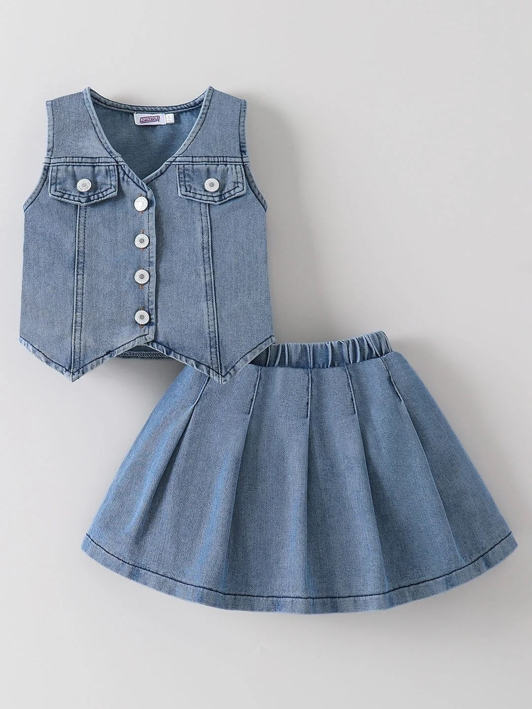 Hopscotch Girls Top with Skirt