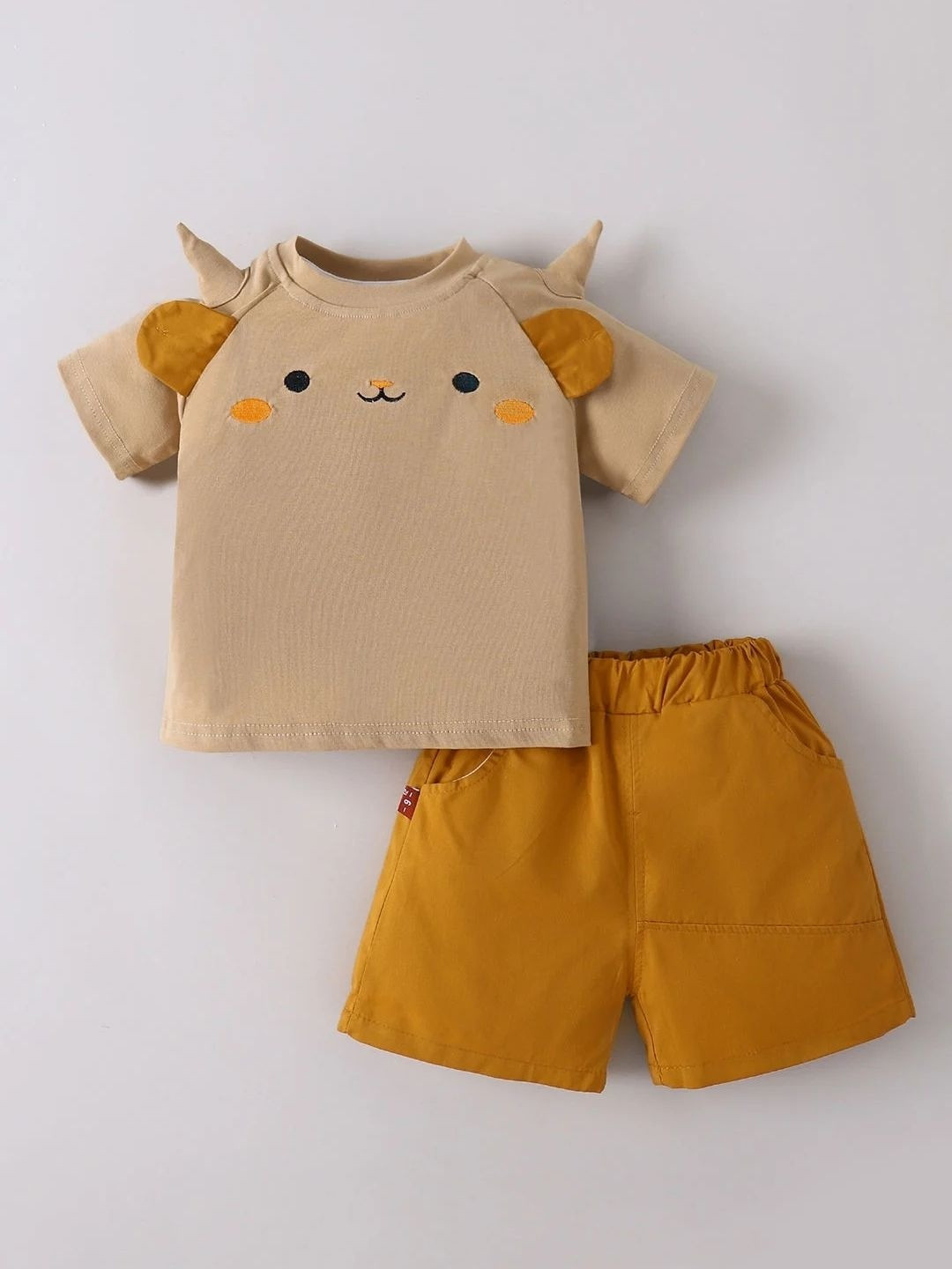 Hopscotch Animal Applique T-shirt & Short Set