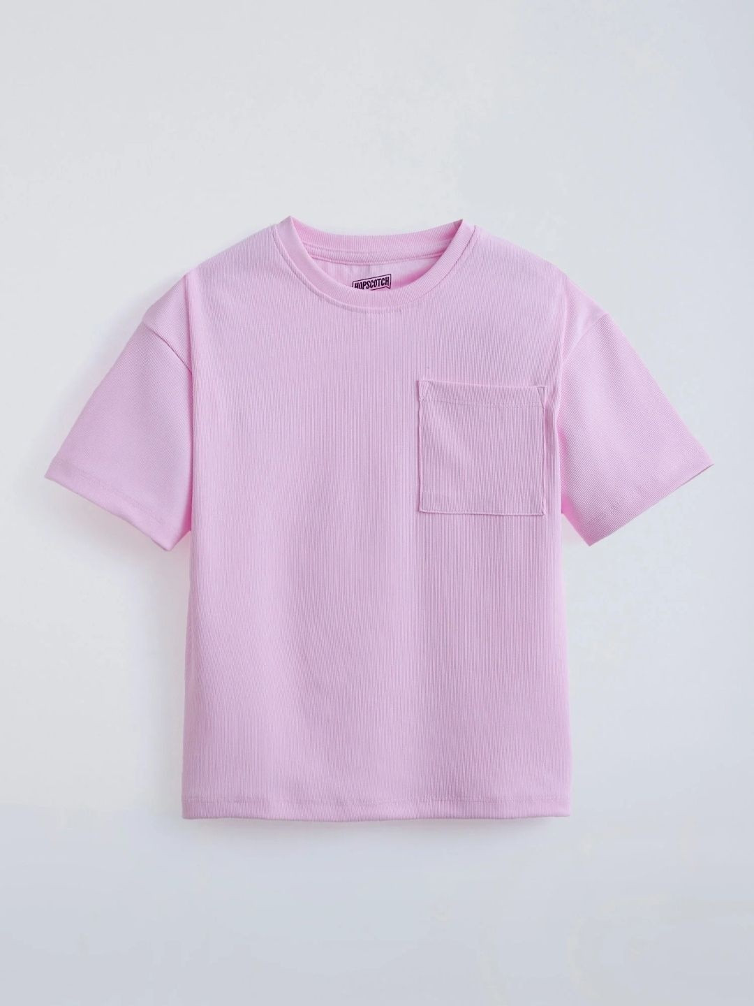 Hopscotch Boys Striped Drop-Shoulder Sleeves T-shirt