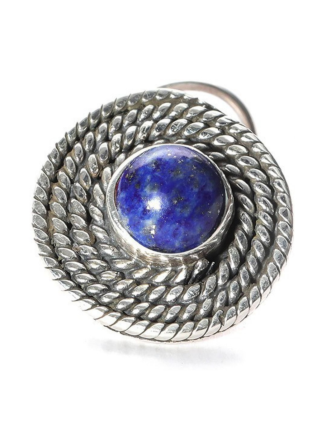 JSAJ Silver-Plated Artificial Stones and Beads Stud Nosepin