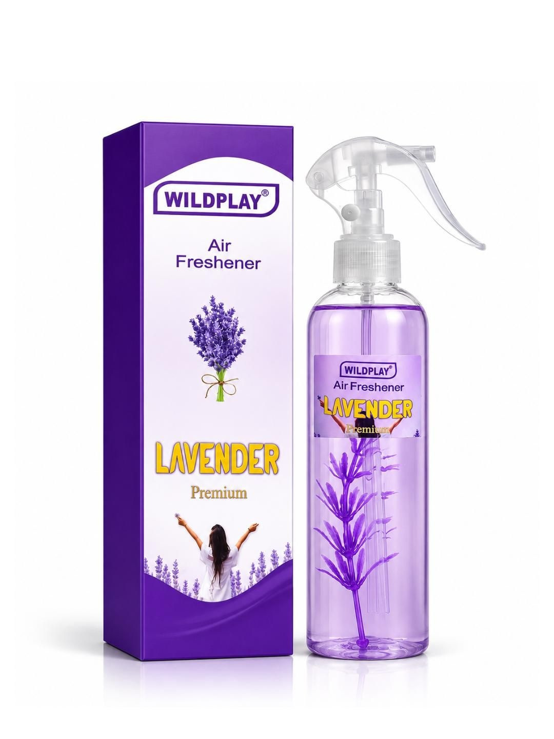 WILDPLAY Lavender Premium Room Air Freshener Spray - 250 ml