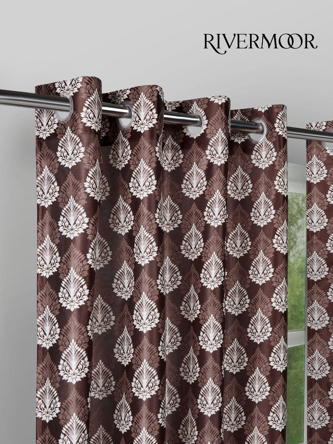 RIVERMOOR Brown Set of 2 Door Curtain