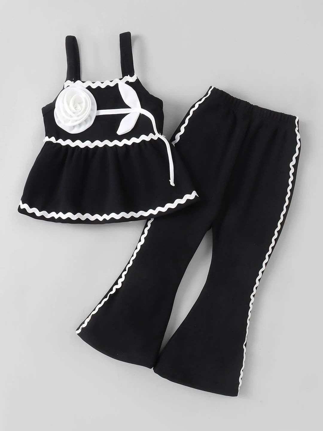 Hopscotch Girls Embellished Top with Trousers
