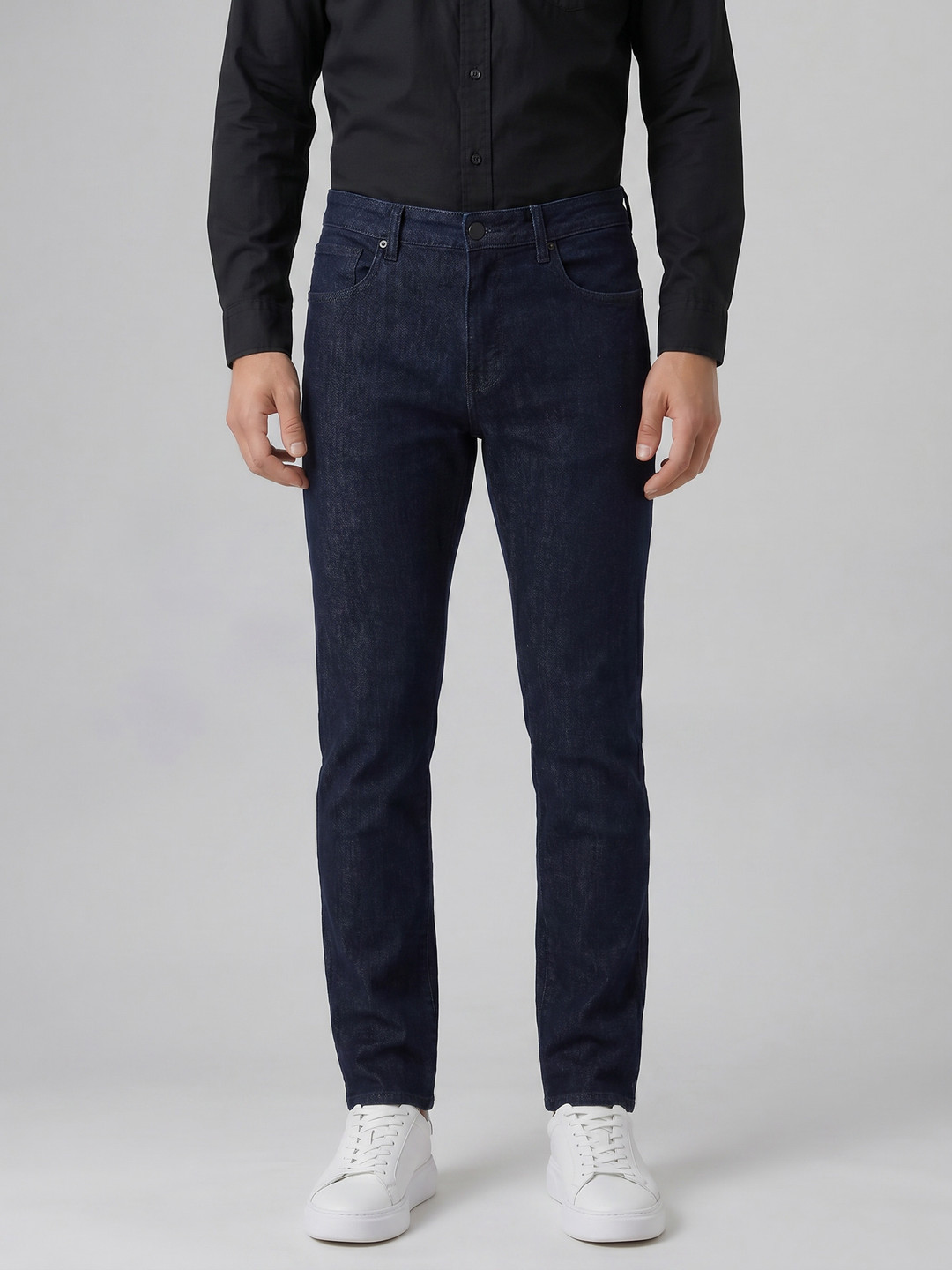 Spykar Men Rover Mid Rise Regular Fit Raw blue Jeans
