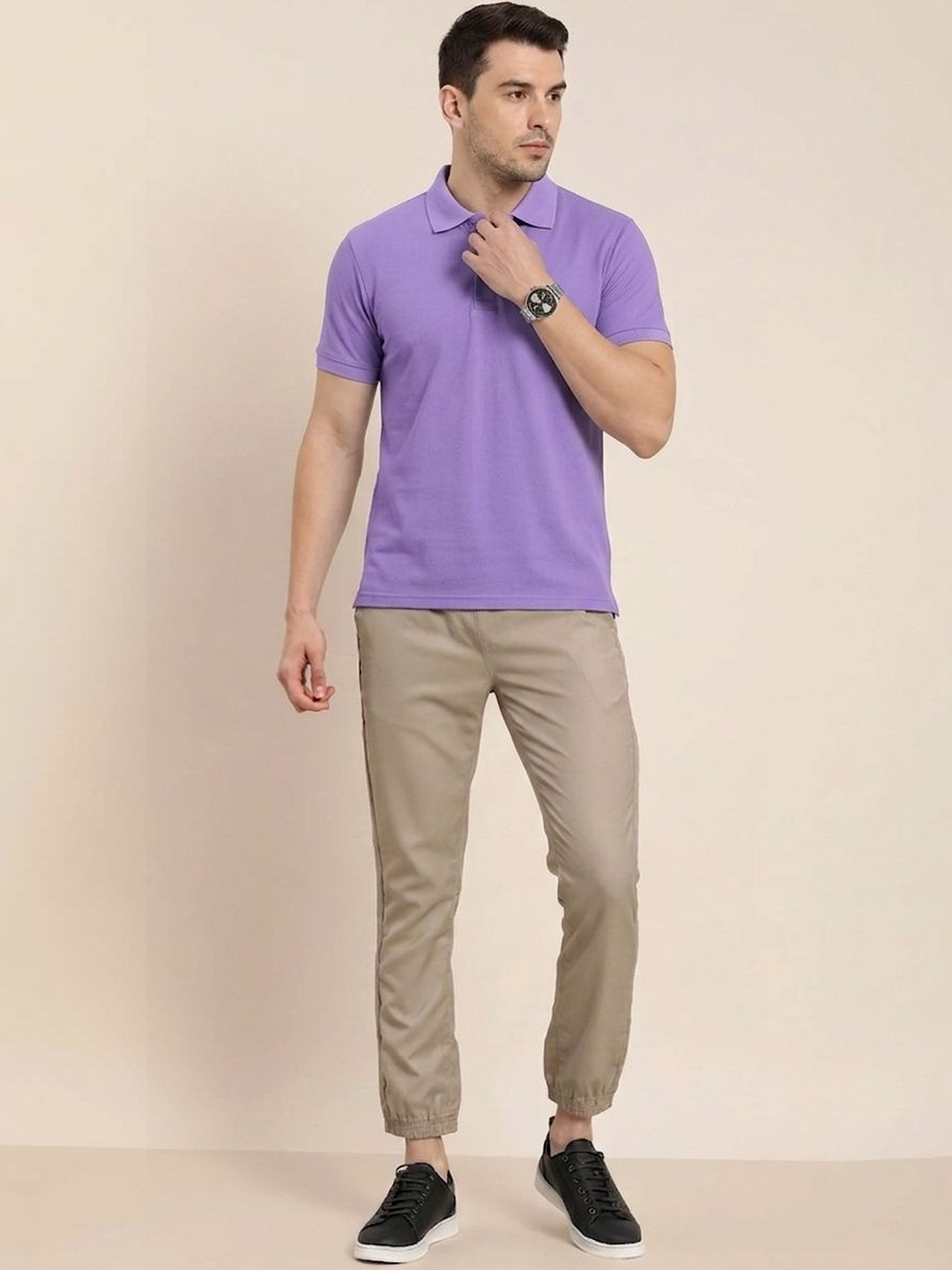 IN&AVI Men Polo Collar T-shirt
