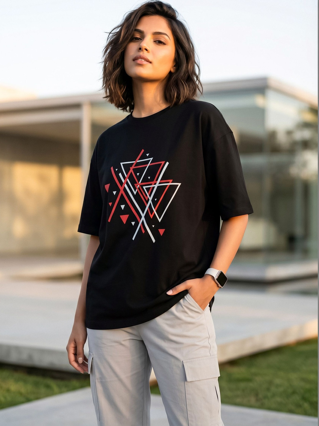 CHUGHZ Women Printed T-shirt