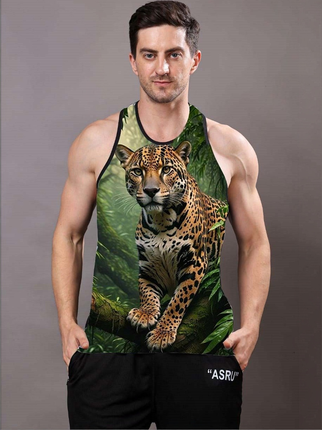 Flirty Soul Printed Gym Vest
