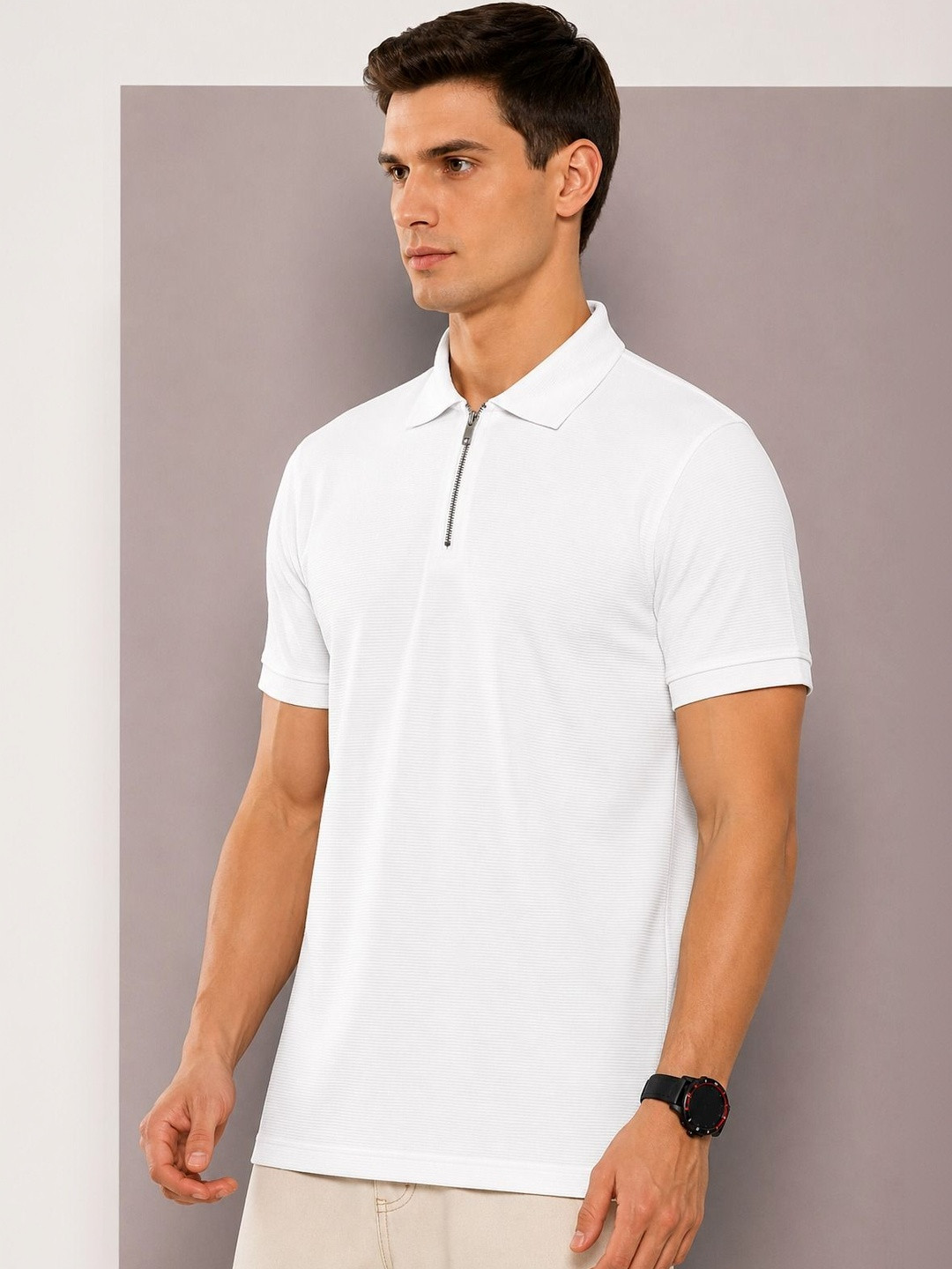 UTCV Men Polo Collar T-shirt