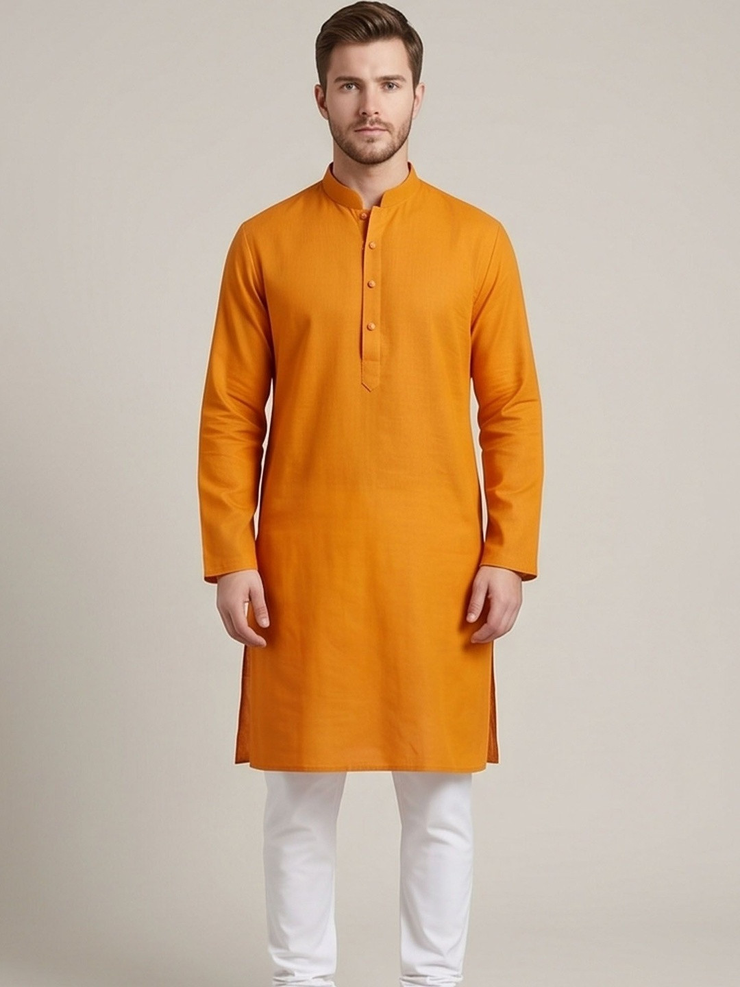 PANTOM Men Regular Pure Cotton Kurta with Pyjamas