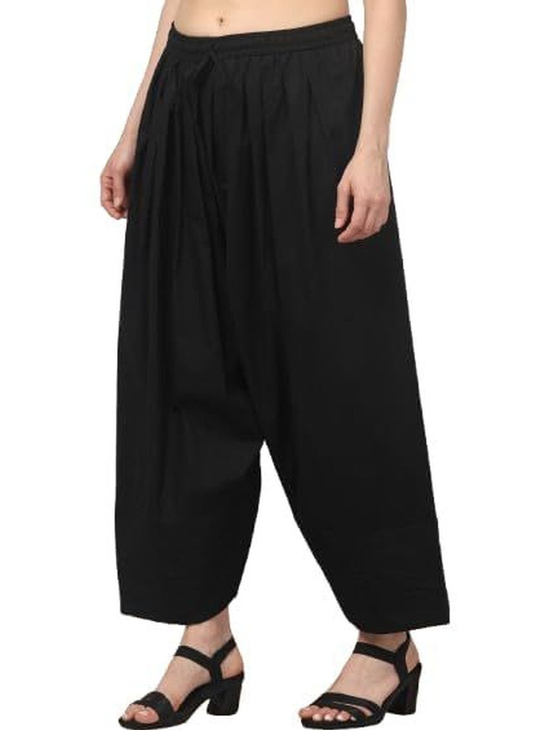 KGFONECLOTH Women Flared Knitted Ethnic Palazzos