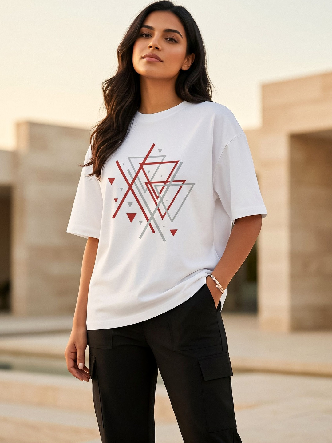 CHUGHZ Women Printed T-shirt