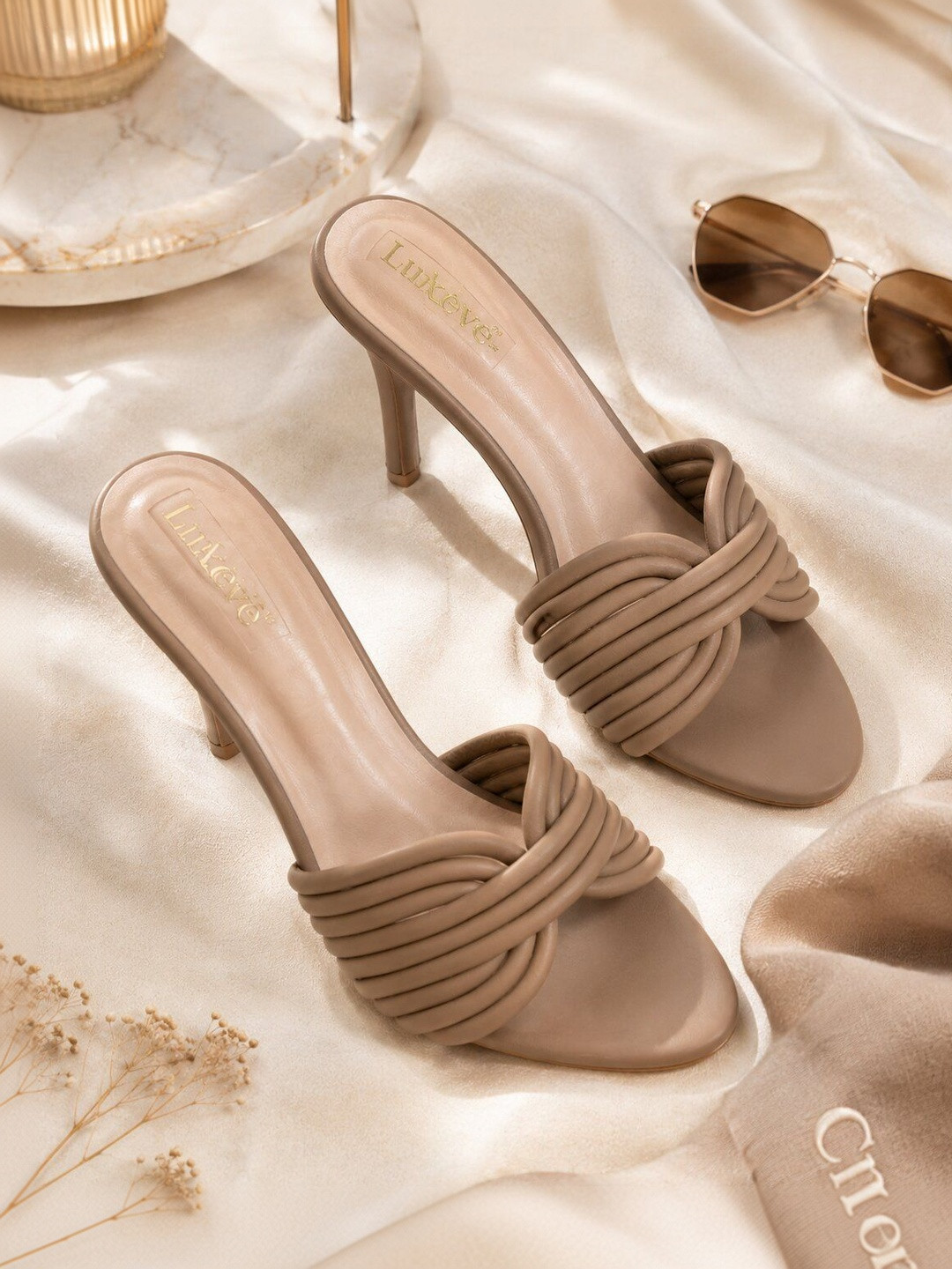 LUXEVE Party Stiletto Mules