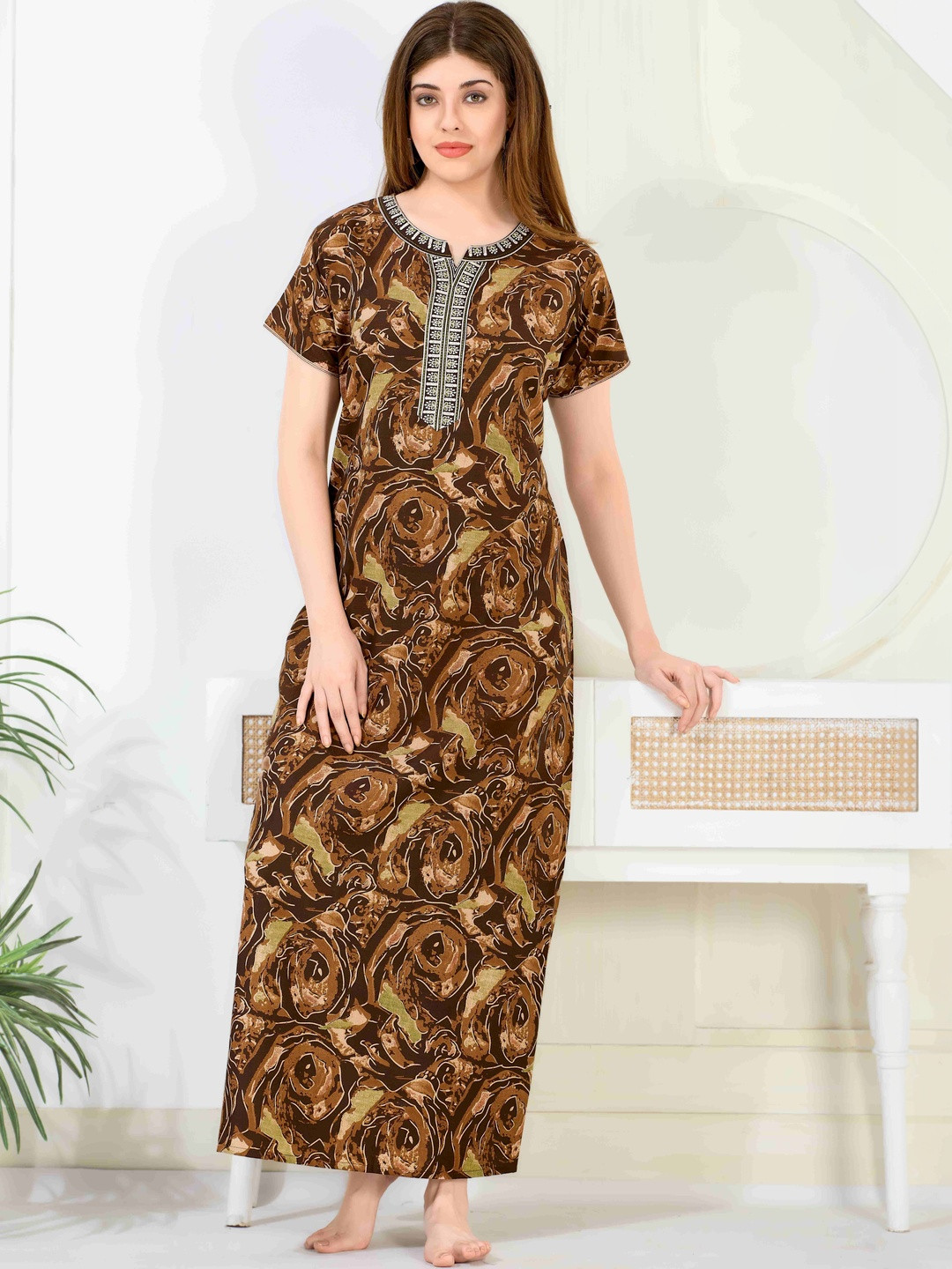 ETC Printed Maxi Nightdress