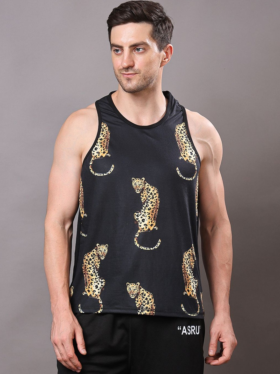 Flirty Soul Printed Gym Vest