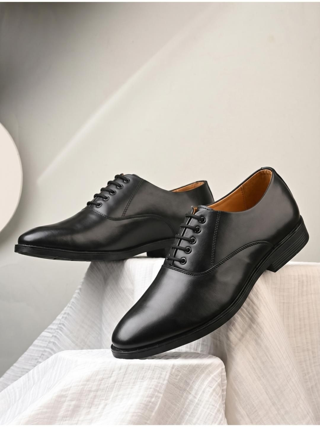 KATENIA Men Pointed Toe Lace-Ups Formal Oxfords