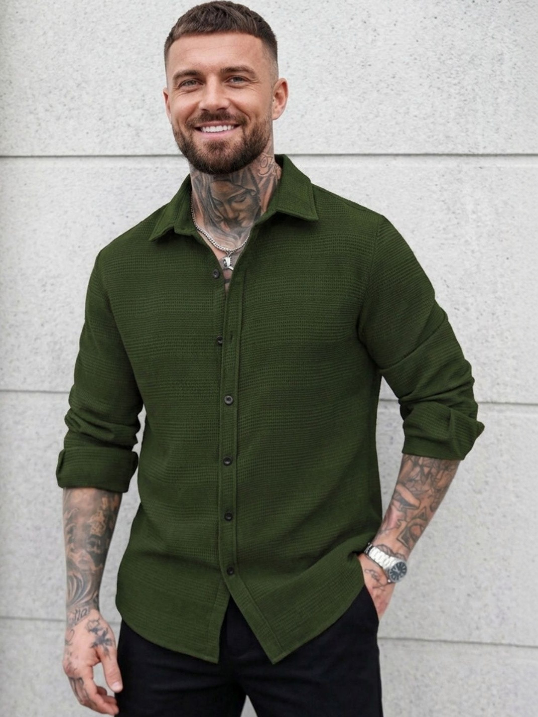 SZN Men Standard Casual Shirt