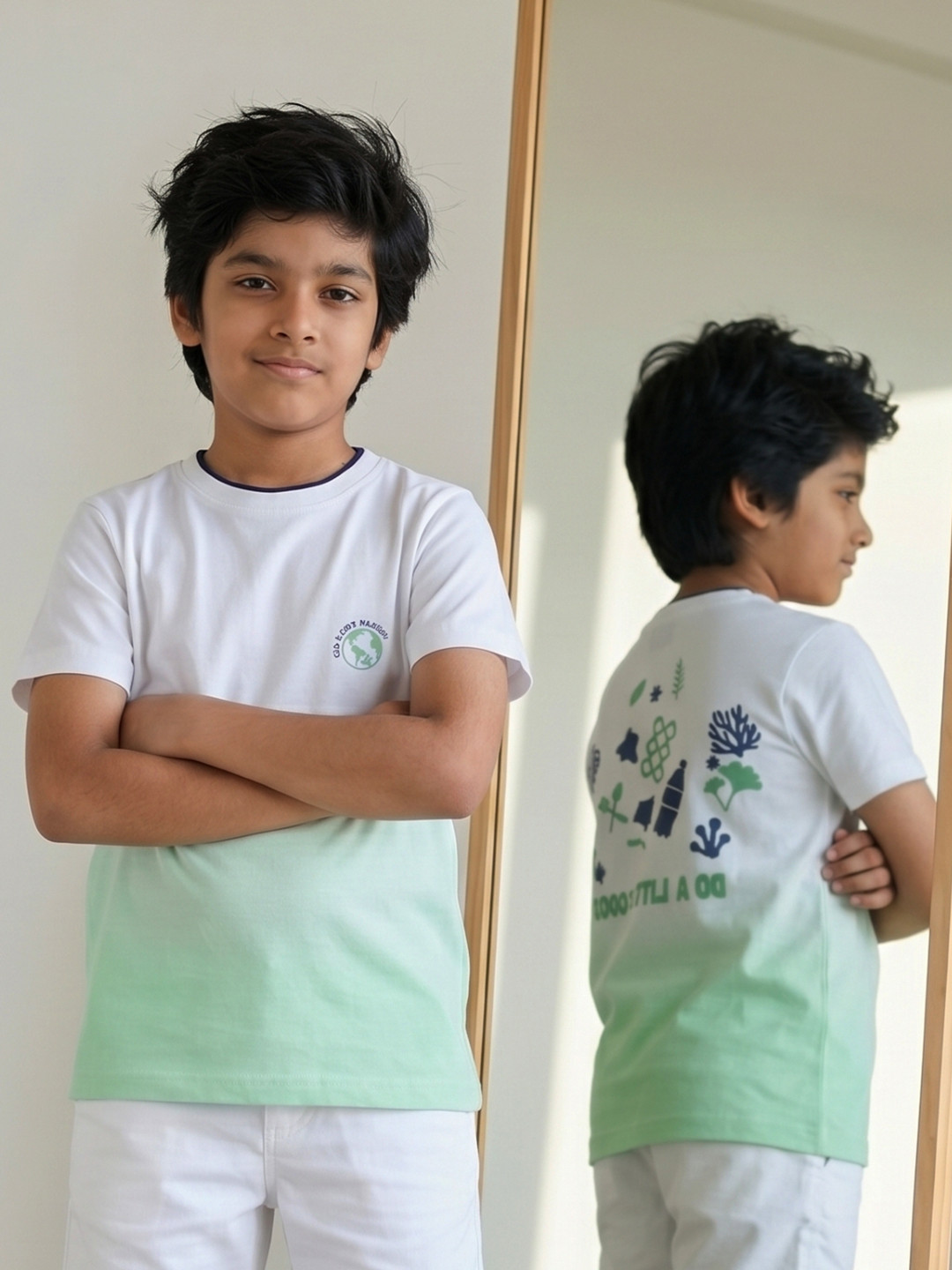 TALES & STORIES Boys Printed Applique T-shirt