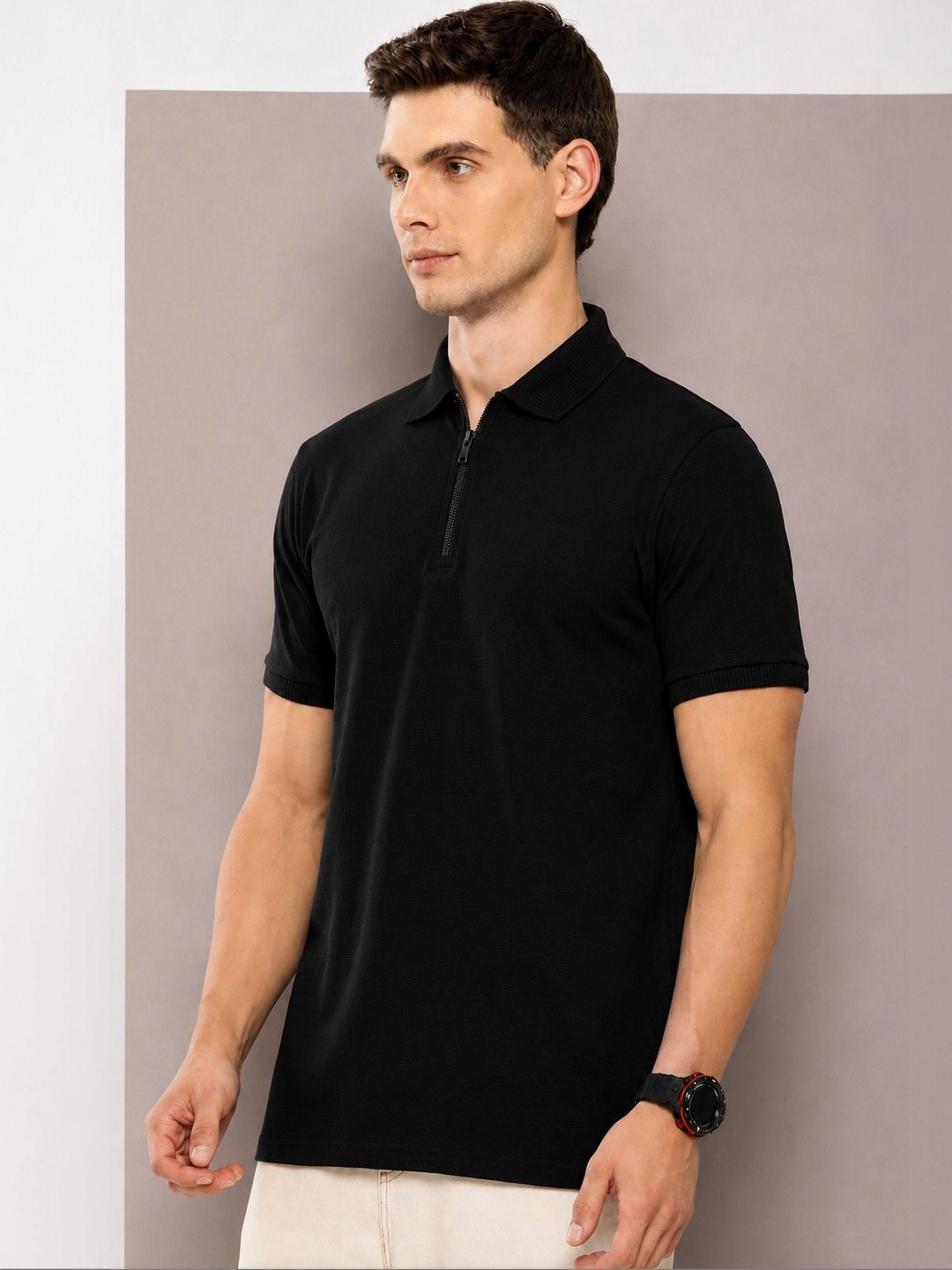 UTCV Men Polo Collar T-shirt