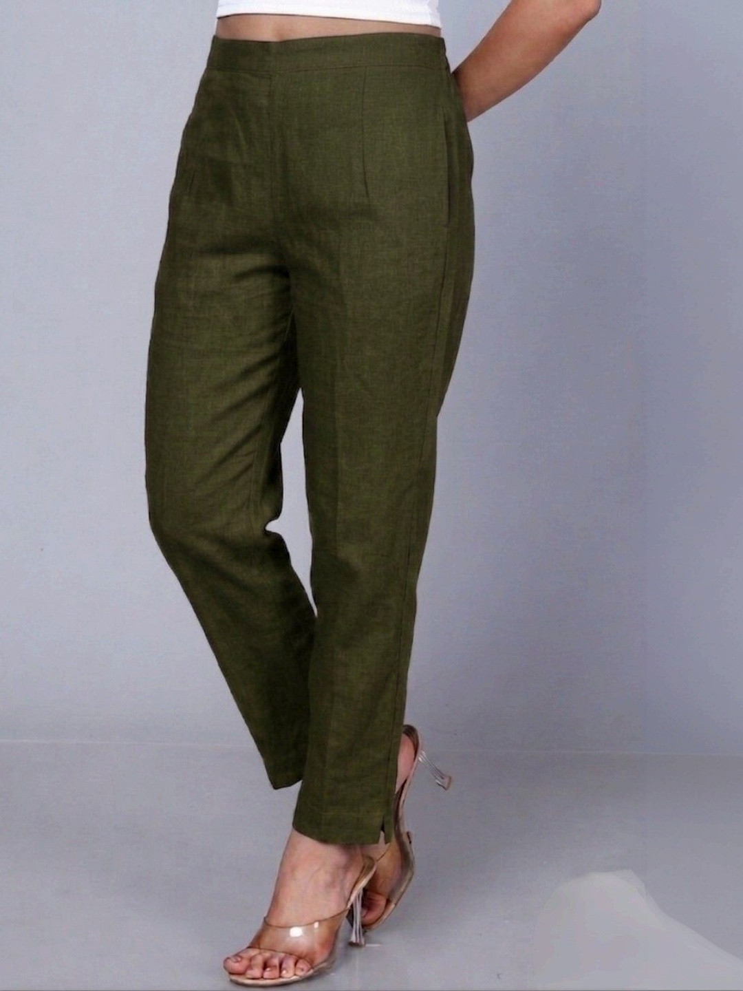 RIVNIX Women Smart High-Rise Trousers