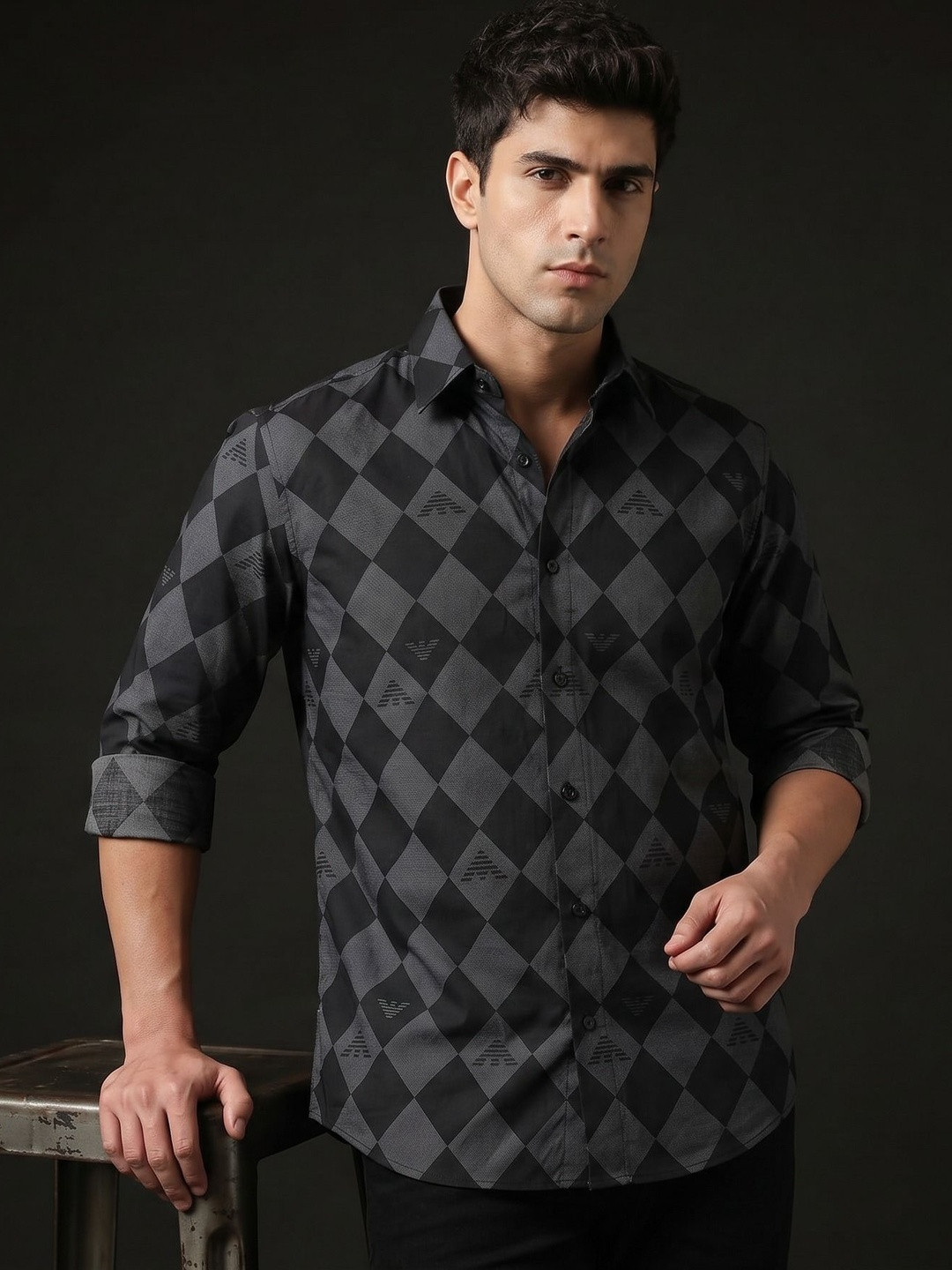 SZN Men Printed Casual Shirt