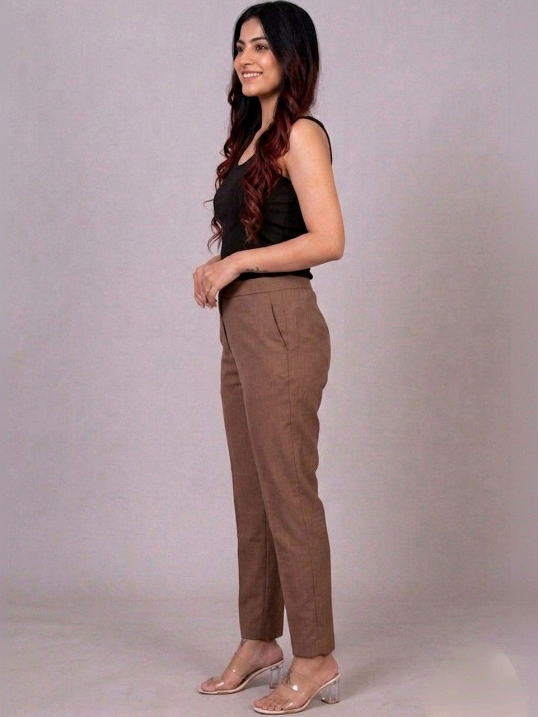RIVNIX Women Smart High-Rise Trousers