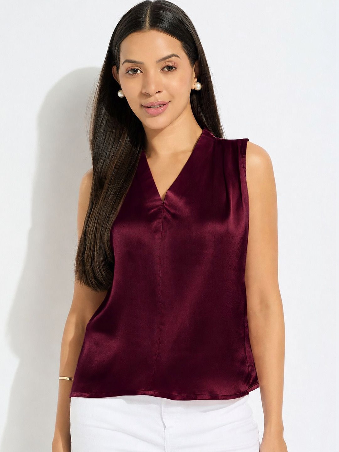 TRUSTROW Satin Top