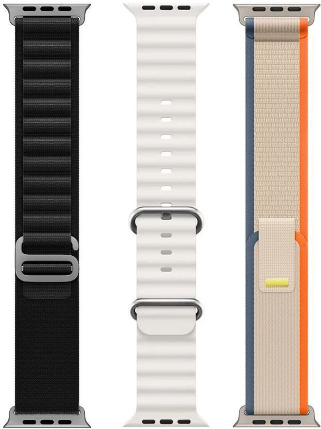 BLACK LOVIES Pack Of 3 Silicon Lightweight Watch Strap