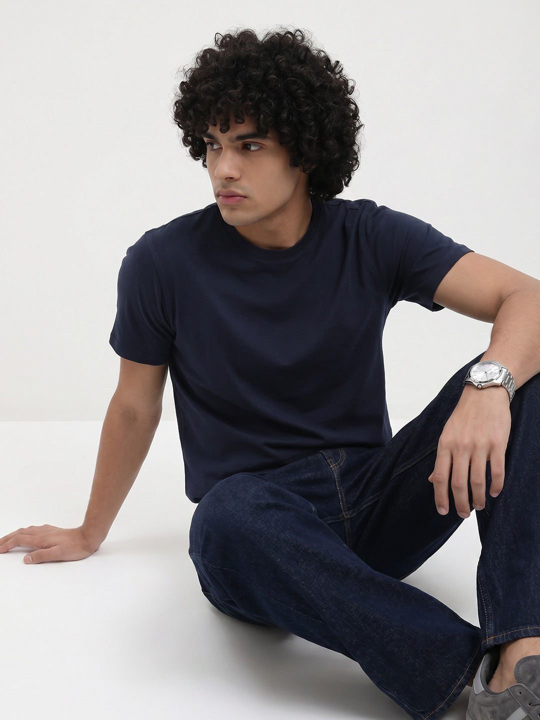 The Roadster Life Co. Round Neck Pure Cotton T-shirt