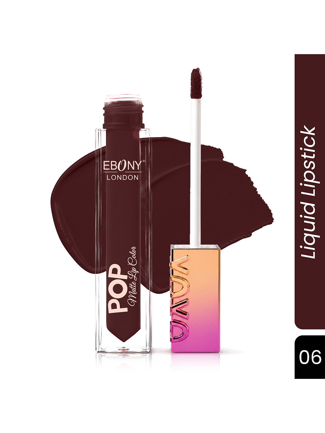 EBONY LONDON Pop Matte Waterproof Liquid Lip Color - 5 ml - Shade-06
