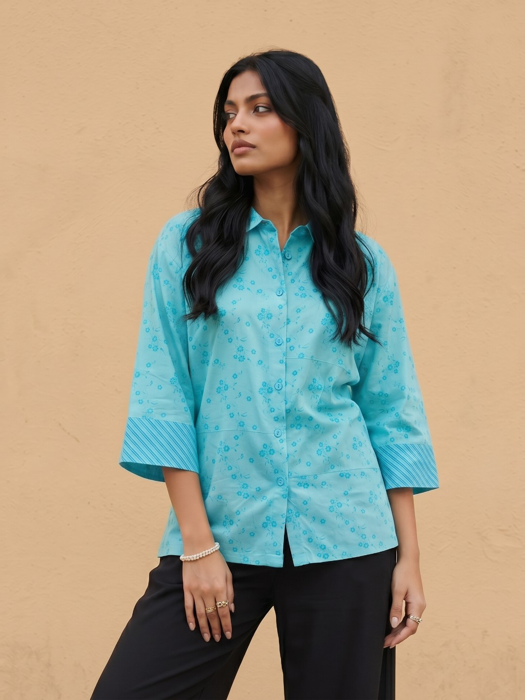 fusion by glitchez Floral Printed Casual Shirt