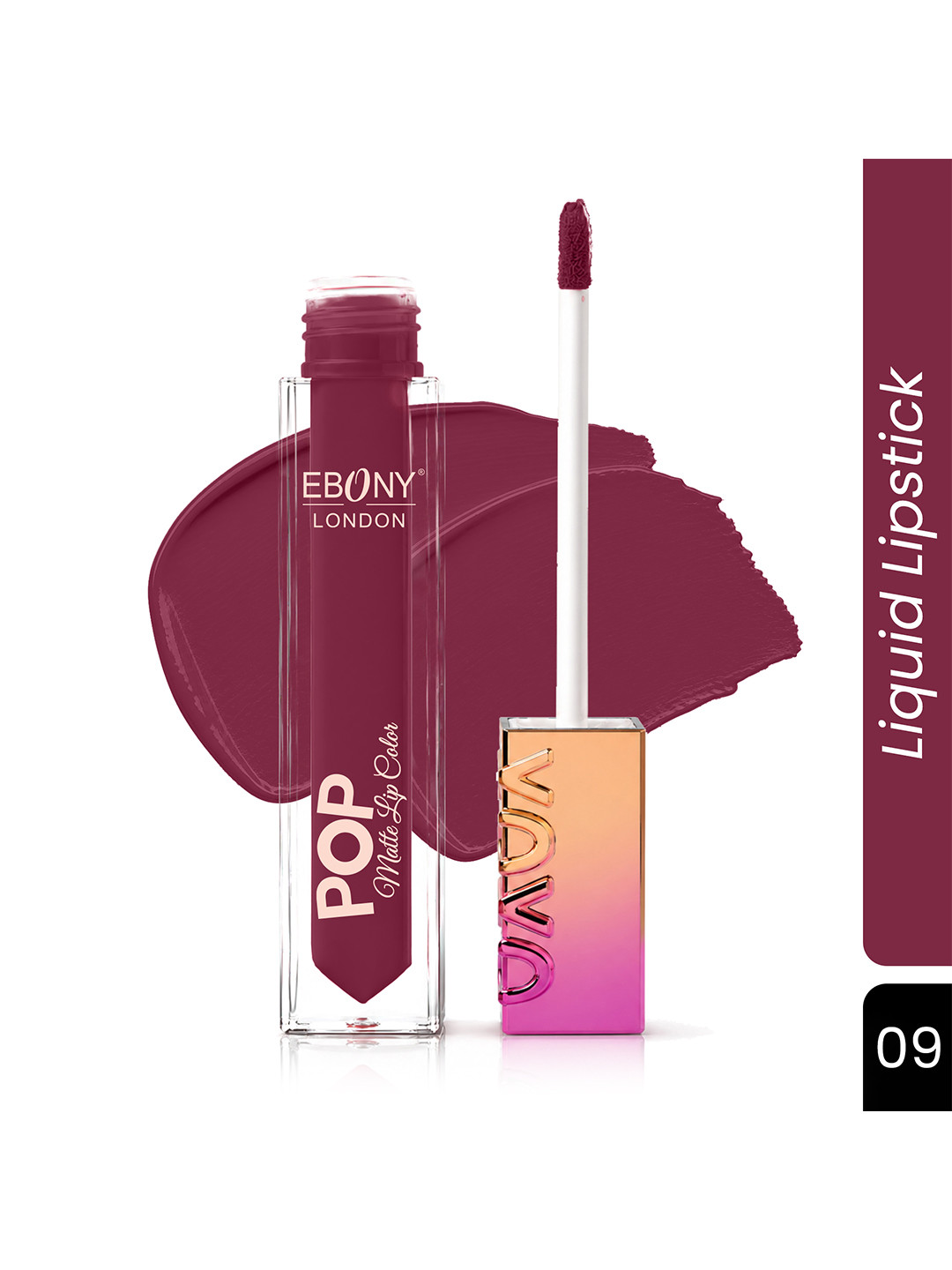 EBONY LONDON Pop Matte Waterproof Liquid Lip Color - 5 ml - Shade-09