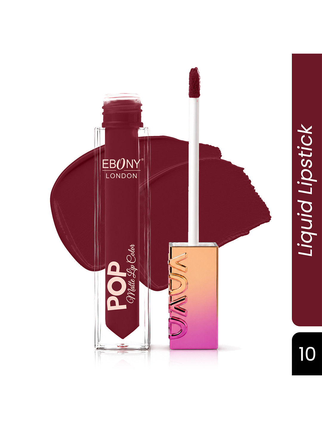 EBONY LONDON Pop Matte Waterproof Liquid Lip Color - 5 ml - Shade-10