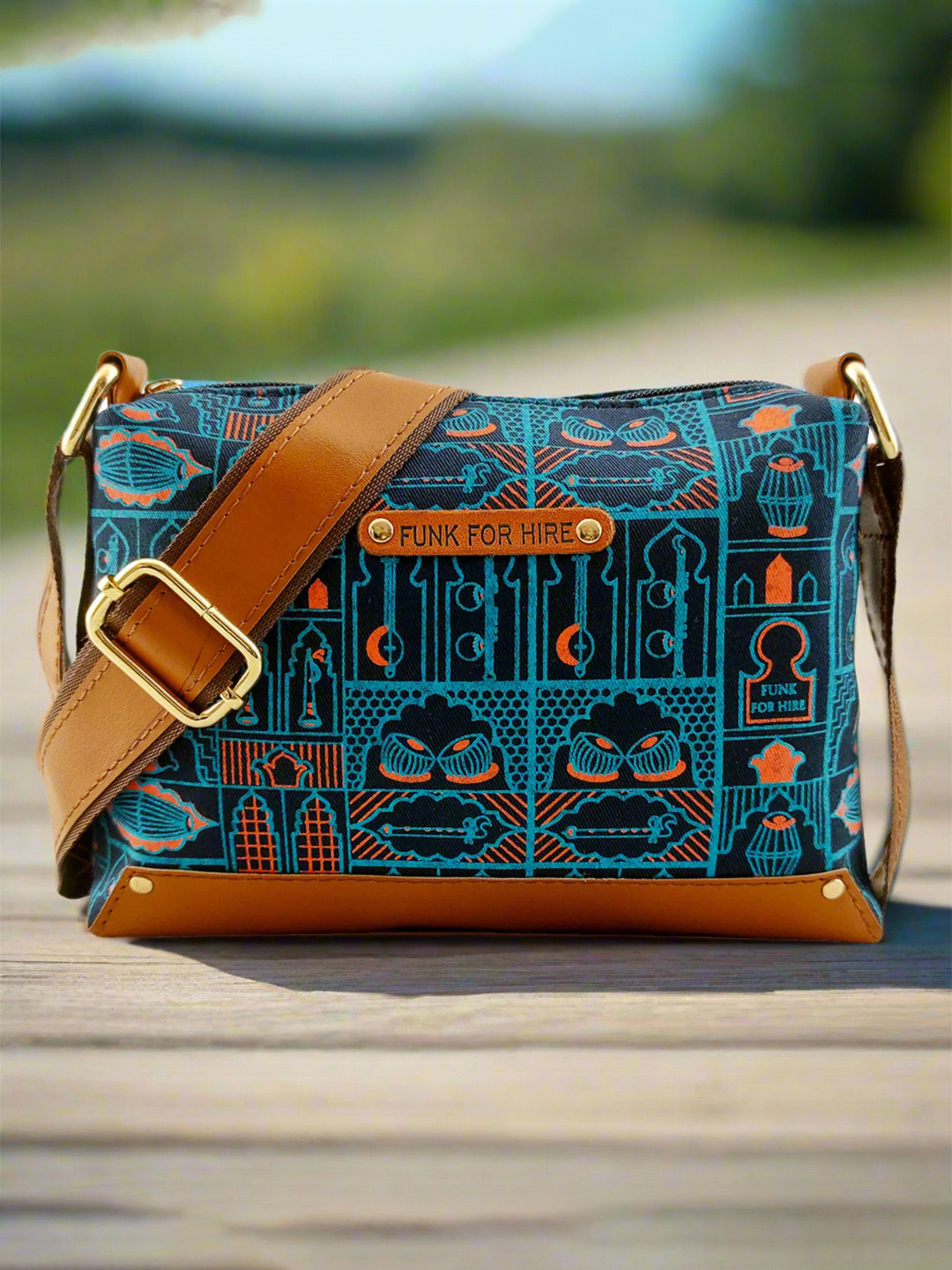 Funk For Hire Women Printed Messenger Bag