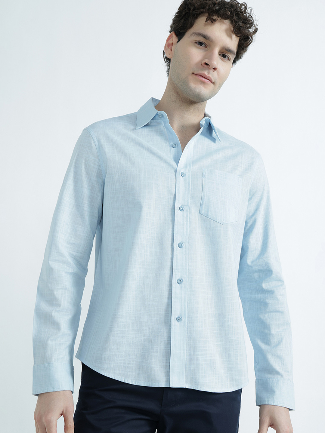 Marks & Spencer Men Pure Cotton Shirt
