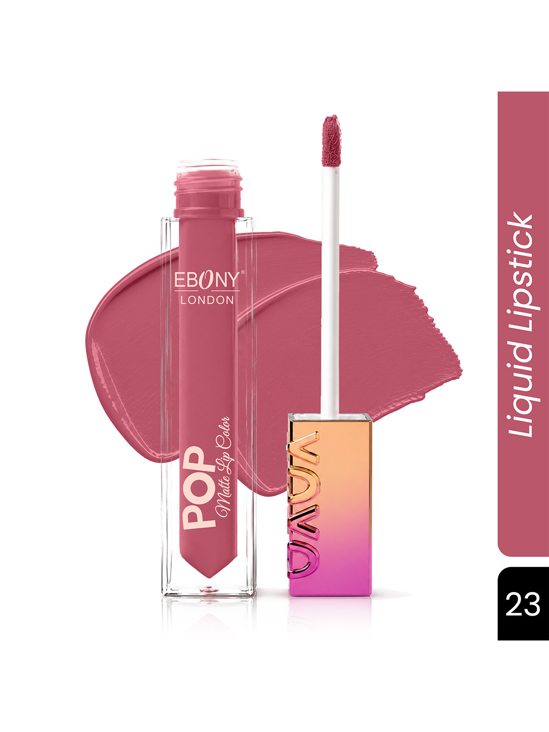 EBONY LONDON Pop Matte Waterproof Liquid Lip Color - 5 ml - Shade-23