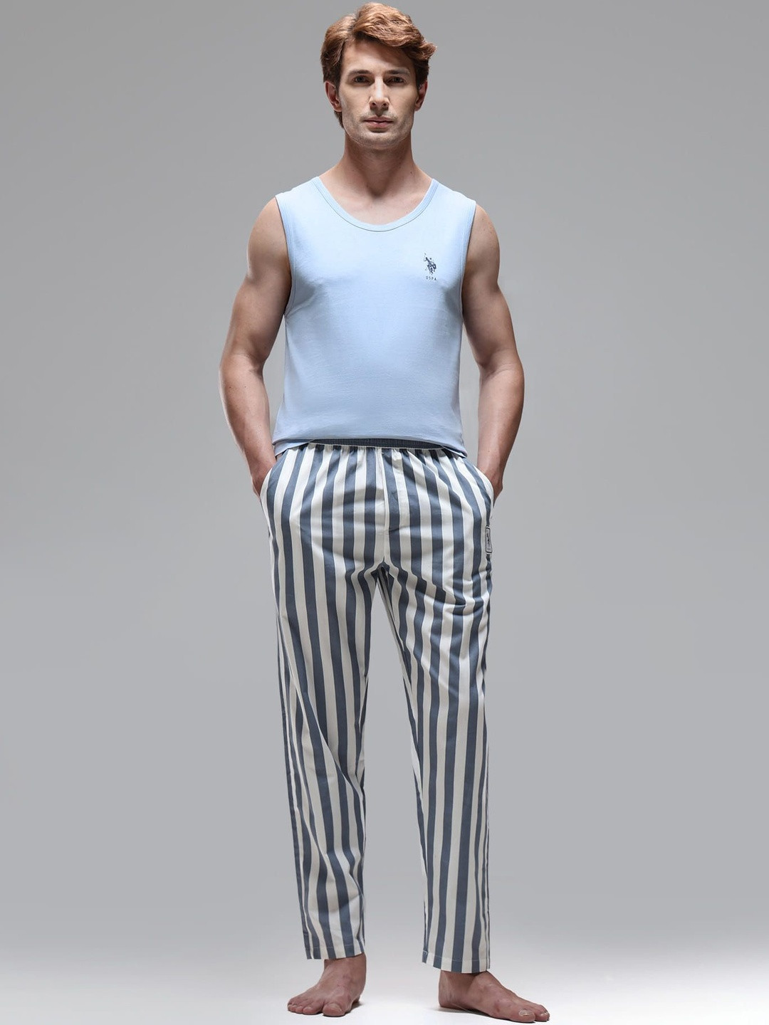 U.S. Polo Assn. Self Design Cotton Basic