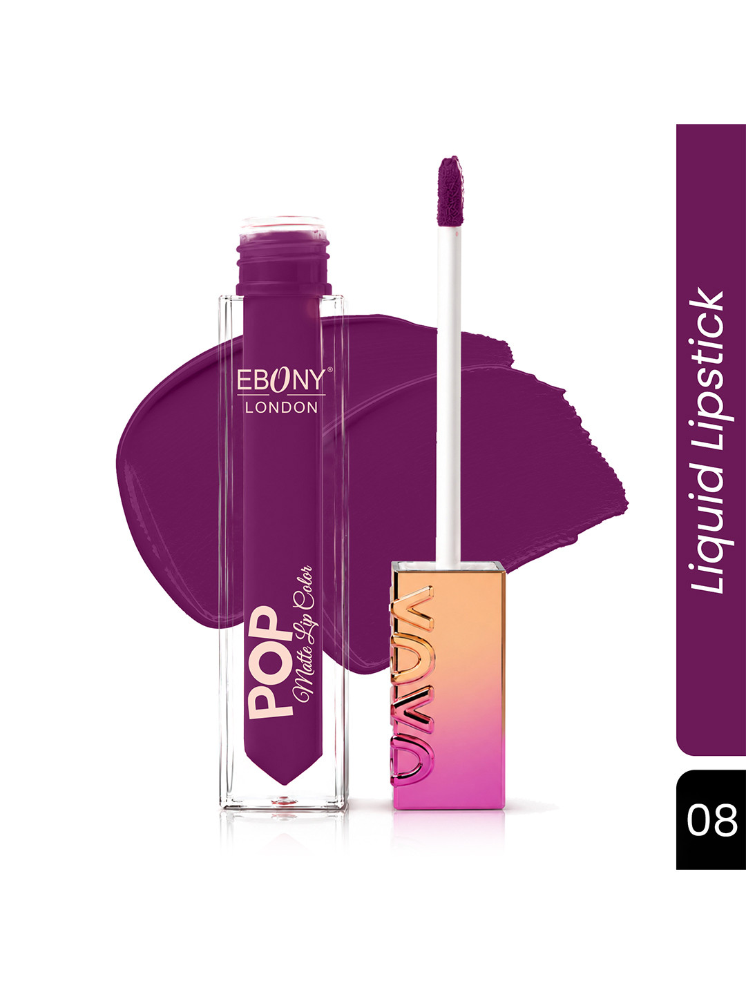 EBONY LONDON Pop Matte Waterproof Liquid Lip Color - 5 ml - Shade-08