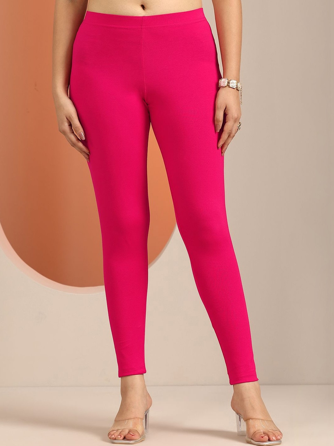 Gerua By Libas Women Cotton Solid Ankle Length Leggings