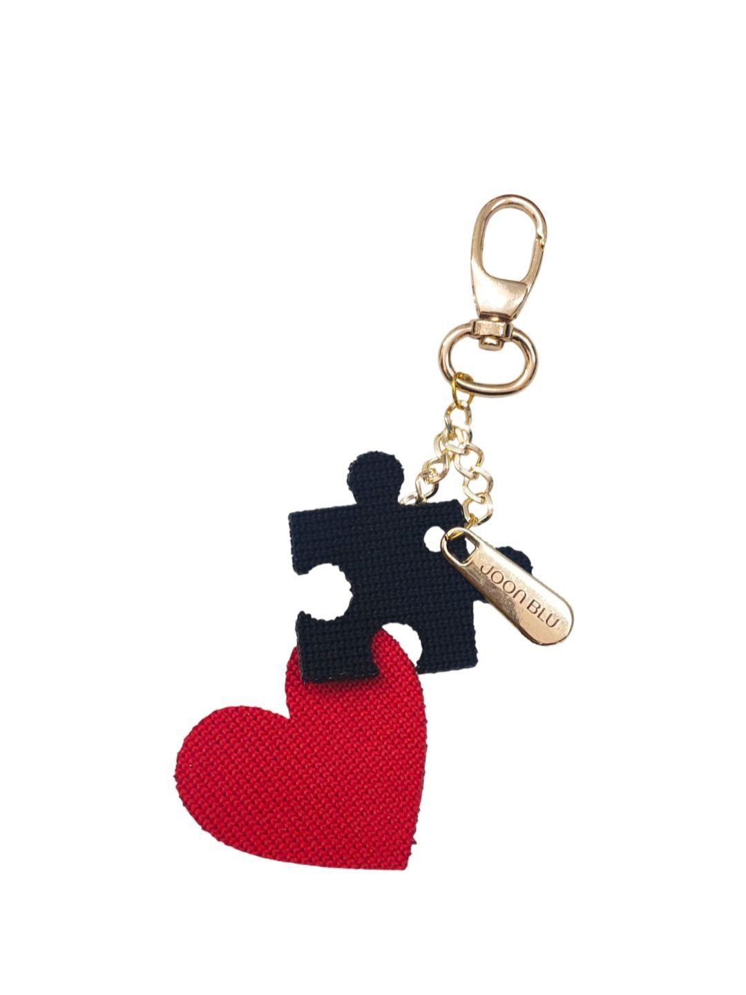 Joon Blu Black & Red Heart Bag Charm