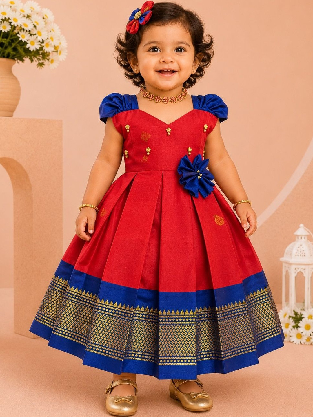 Babypattu Fit & Flare Midi Dress