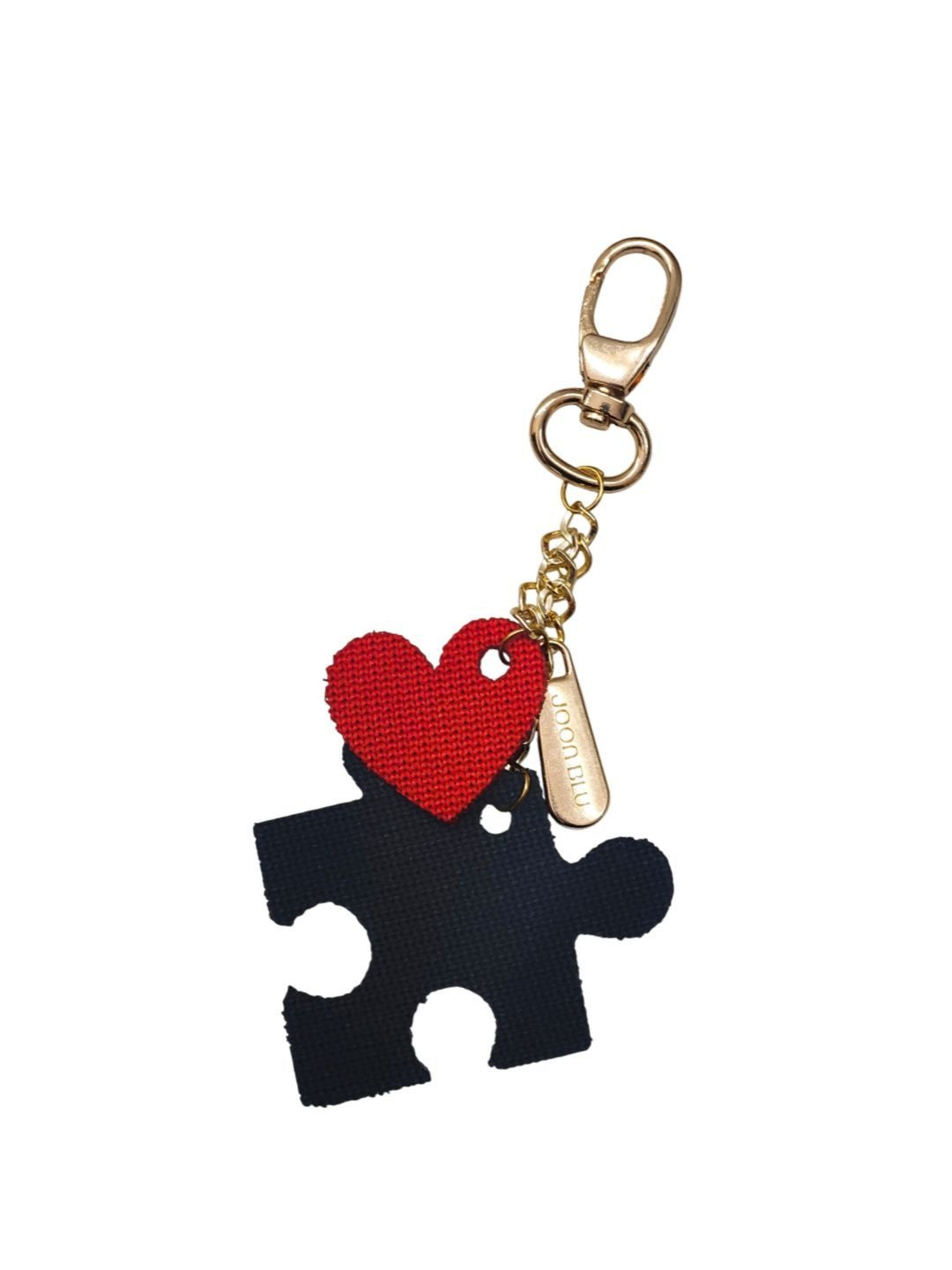 Joon Blu Black & Red Puzzle Bag Charm
